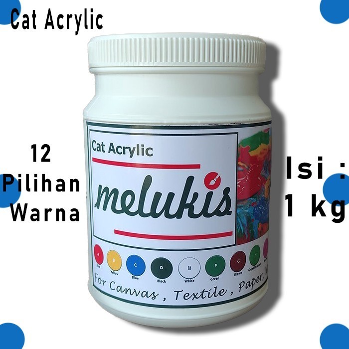 

Cat Akrilik Merk Melukis 1 Kg Acrylic Paint -Anza Wahda