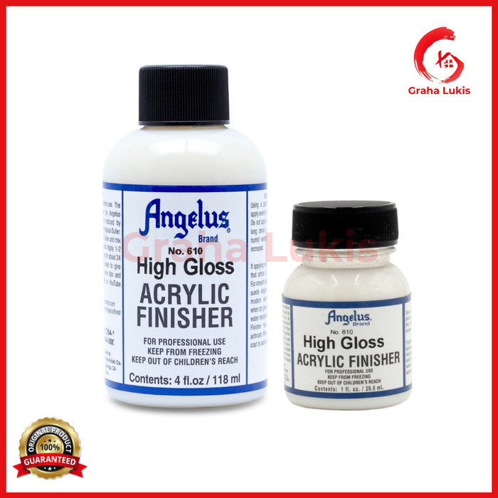 

Angelus No 610 High Gloss Acrylic Finisher 4 Fl.Oz 1 Fl.Oz -Anza Wahda