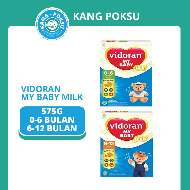 VIDORAN MY BABY TAHAP1 0-6  BULAN TAHAP2 6-12BULAN 575GR SUSU BAYI MURAH FORMULA 0-12 BULAN SSKD KPS