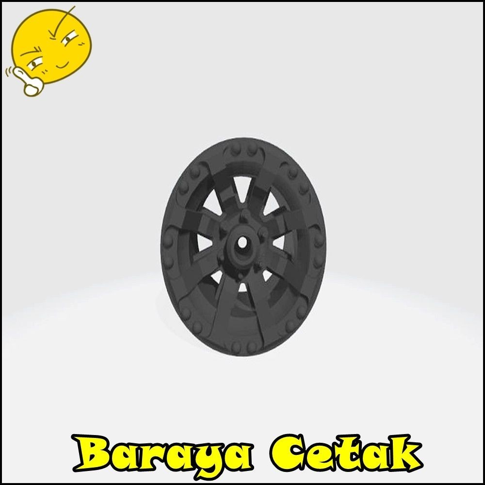 RC Velg RC WPL Eight Spoke wpl mn c14 c24 c44 c34 d90 d99 b16 d99s 3D Print Aksesoris Mainan RC