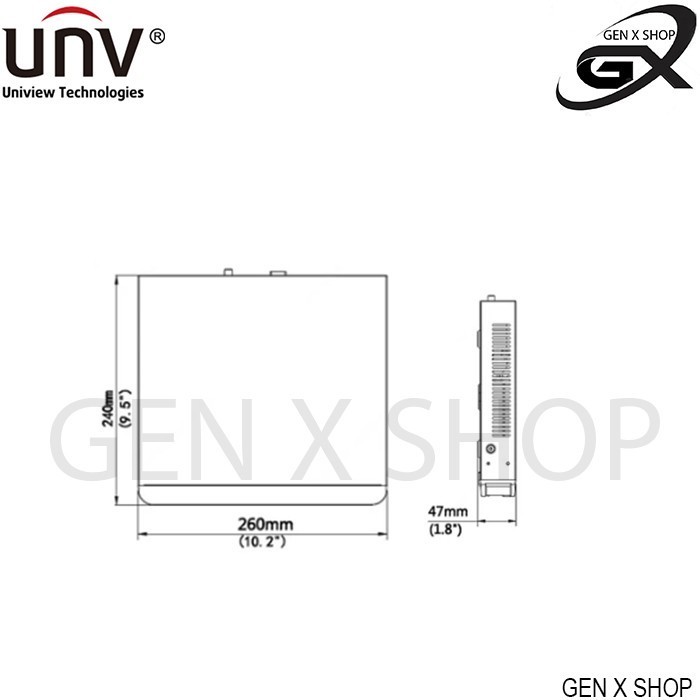 Nvr 8 Channel Onvif Uniview Nvr301-08Bc