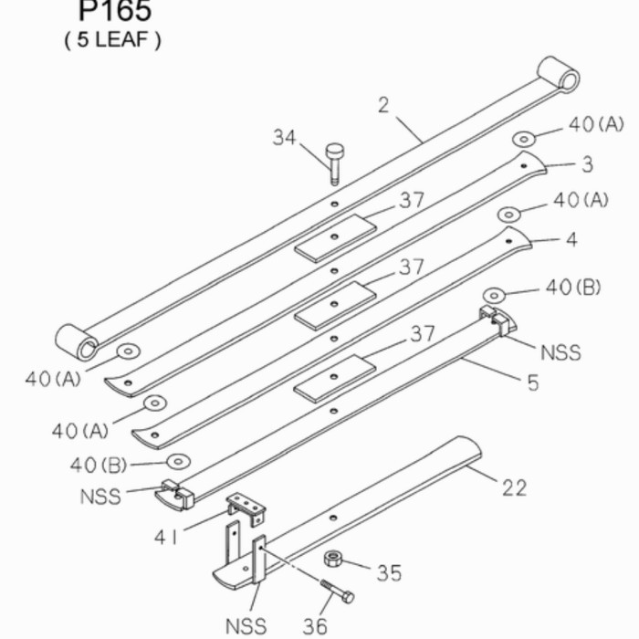 Per Assy Per Daun / Per Pikul Isuzu Panther Touring Original