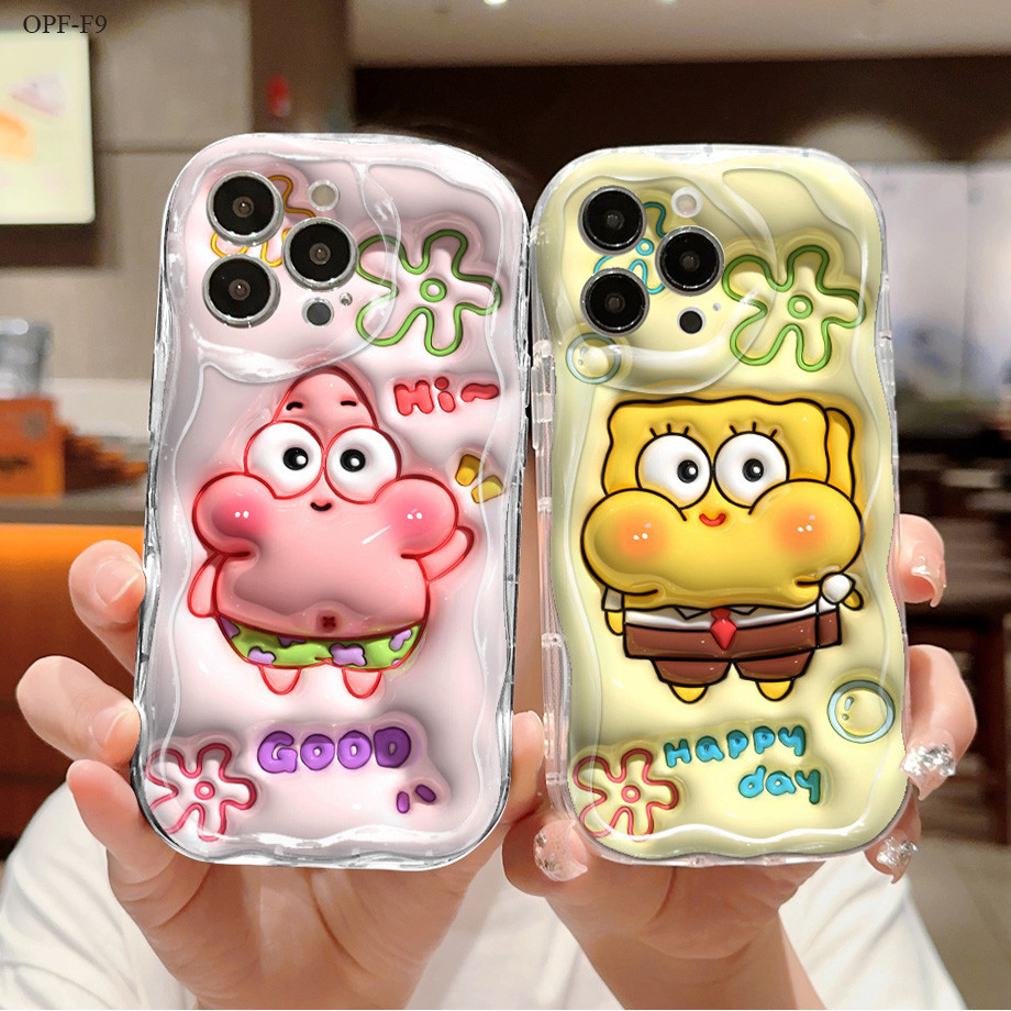 Casing Hp Untuk OPPO F9 F11 F23 5G SpongeBob 3566 Phone Case Kesing Soft Cover