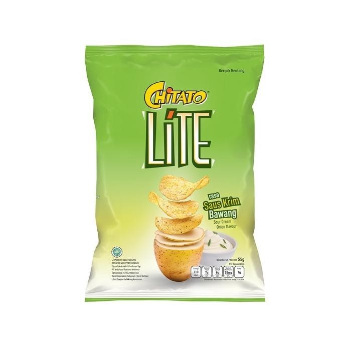 

TERBARU CHITATO LITE SAUS KRIM & BAWANG 55 GR - 6 PCS !!!!!