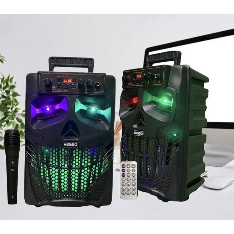 PROMO Speaker Bluetooth 8,8Inchi SQRS 7801 Bonus Microphone PMPO 2000W/Speaker Wireless Radio fm/Sal