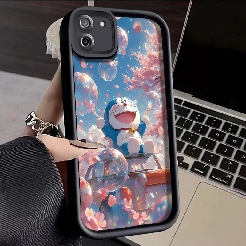 Casing Hp Realme C11 2020 Case Casing HP sarung lembut Kesing ponsel pola Doraemon lucu Softcase pel