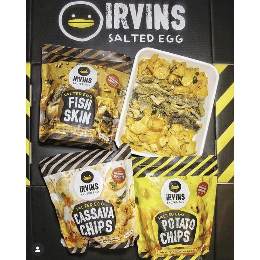 

BIG SALE [BIG] IRVIN SALTED EGG POTATO CHIPS & FISH SKIN 230GRAM !!!!!