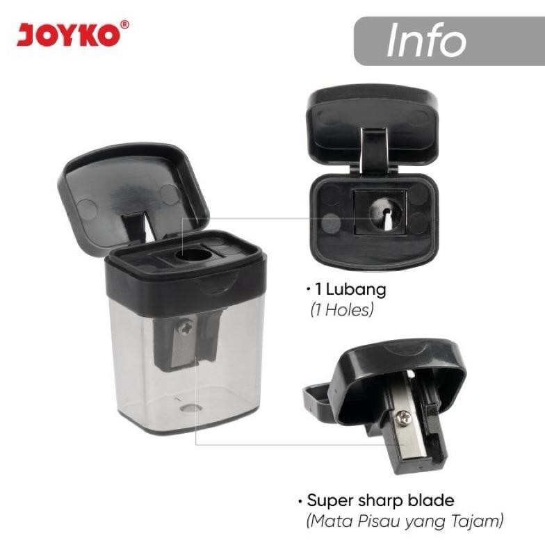 

Cuci Gudang (1 Pcs) Rautan Serutan Sharpener Joyko B-23An Monochrome Colour Promo Hemat