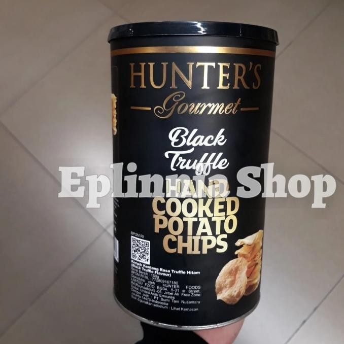 

BIG SALE HUNTER'S HUNTERS GOURMET BLACK TRUFFLE HAND COOKED POTATO CHIPS 150 GR !!!!!