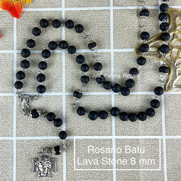 Aba Rosario Batu Lava Stone 8 Mm