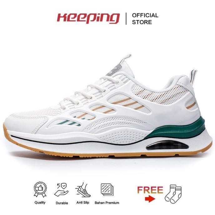 Keeping Sepatu Sneakers Pria Keren Sepatu Lari Olahraga Cowok KSR710