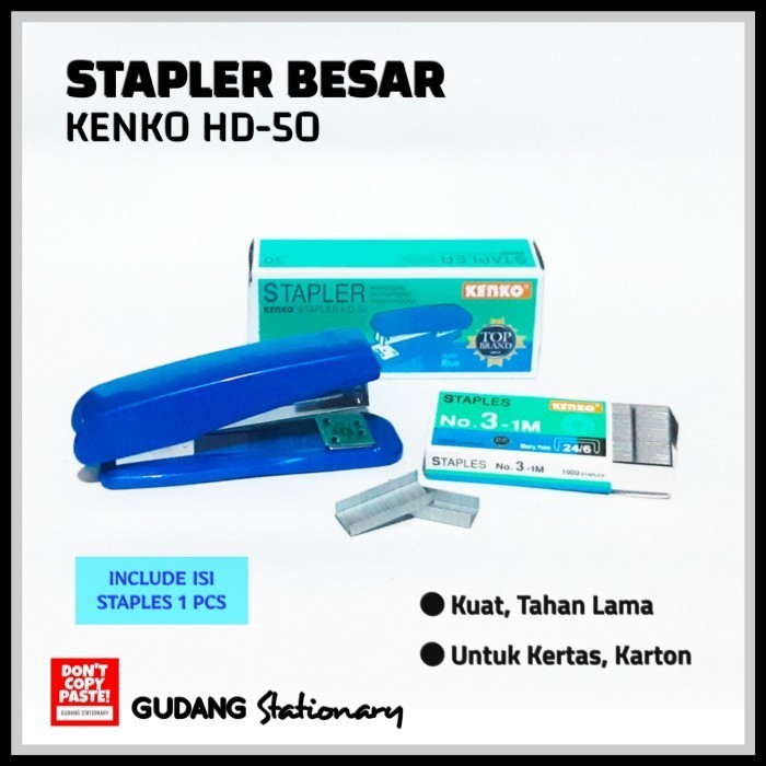 

Restock Stapler Besar Hd-50 Kenko + Isi 1 Pcs High Quality