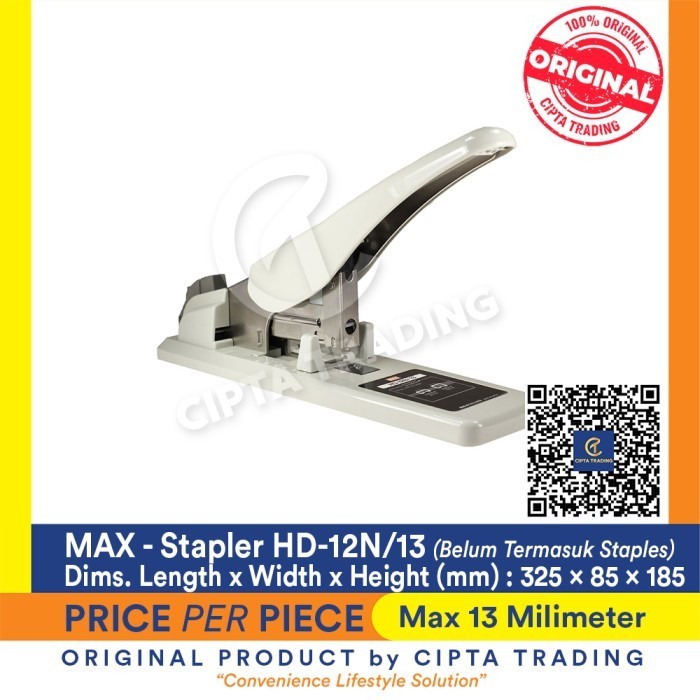 

Terbaru Stapler - Max - Heavy Duty Stapler Hd12N/13 ( Hd-12N/13 ) Hemat