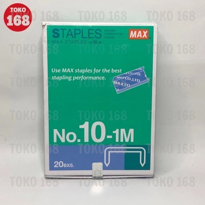 

Terbatas Max Isi Staples No.10-1M (Pak) High Quality