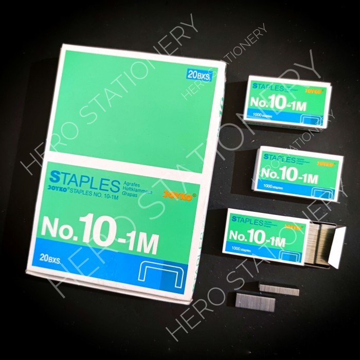 

Asli Isi Stapler Staples Joyko 10-1M . 20 Box Hemat
