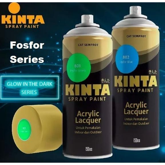 Cat Semprot pilox KINTA GLOW IN THE DARK pilok fosfor paint aerosol
