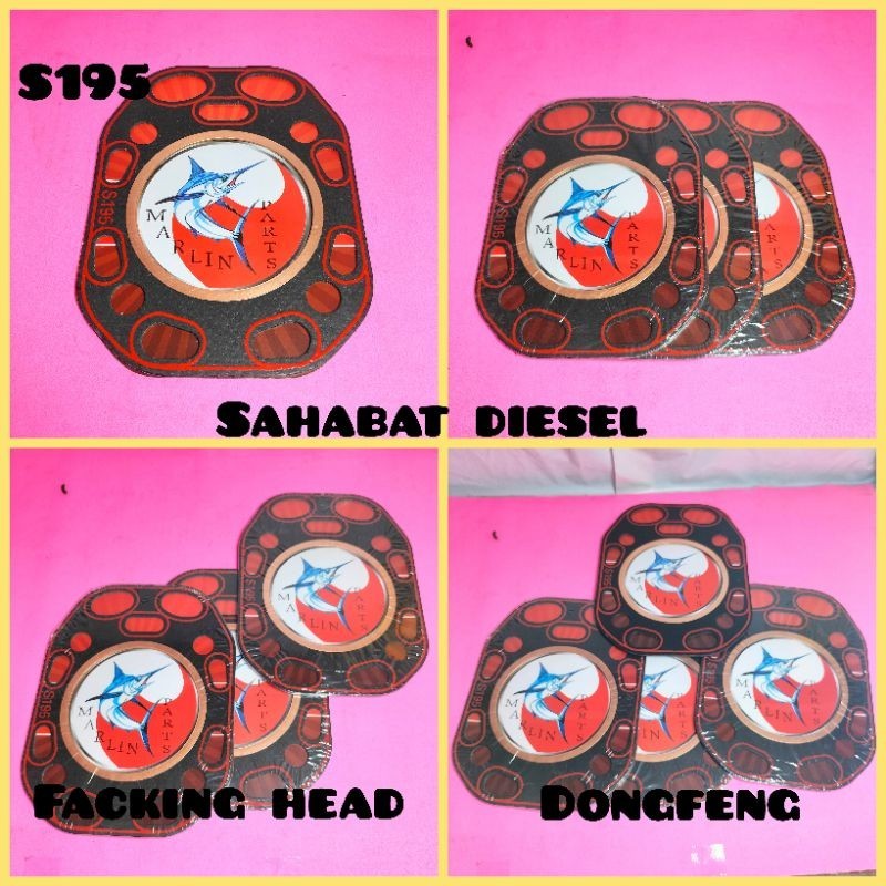 Packing cylinder head DONGFENG S 195  gasket DONGFENG 12 PK