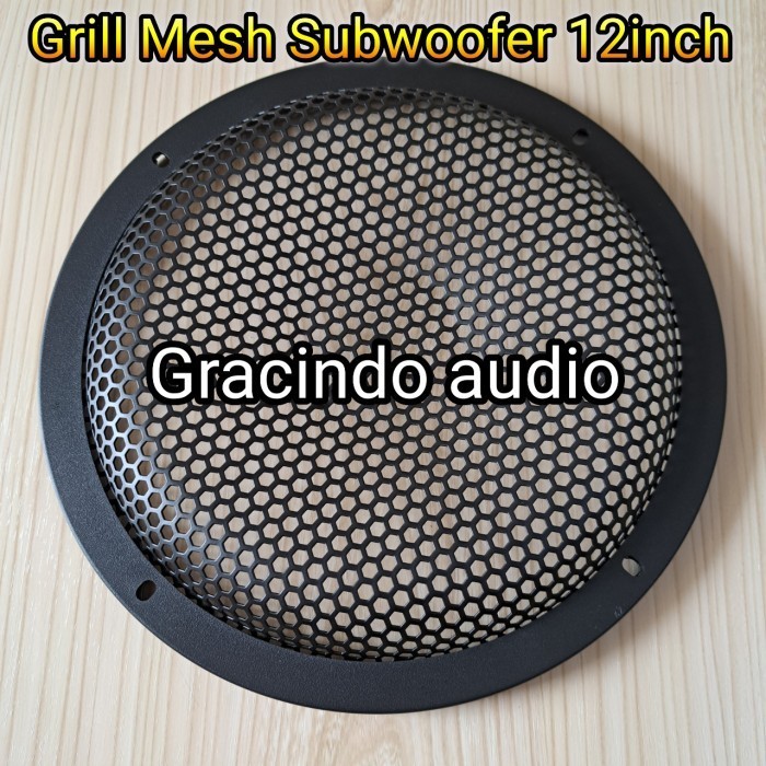 Ready Grill Tutup Cover Subwoofer 12inch model Jaring / Mesh Besi 1pc