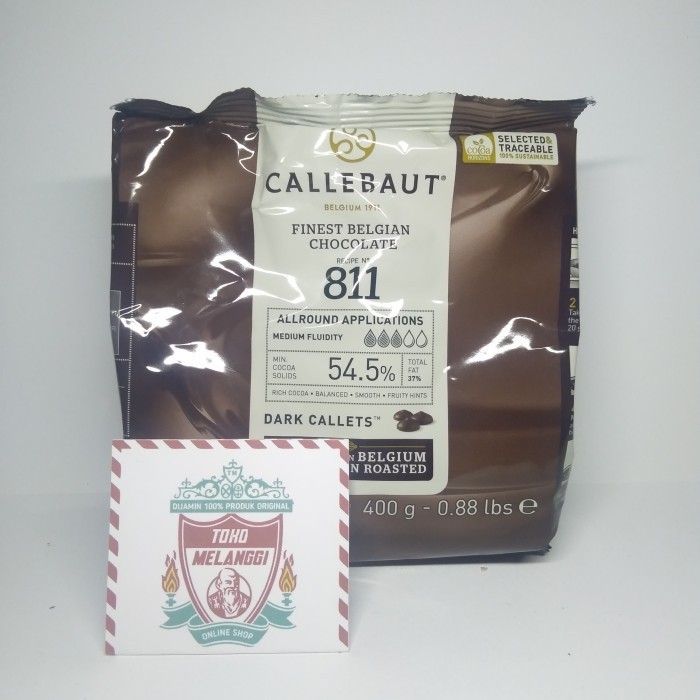 

Ready Callebaut Belgian Chocolate Couverture Recipe 811 54.5% 400 gr 54,5%