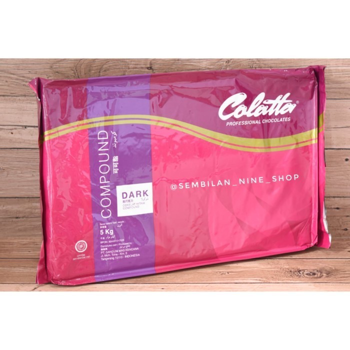 

Ready Colatta DARK COMPOUND 5 Kg Professional Chocolate Cokelat Coklat Hitam