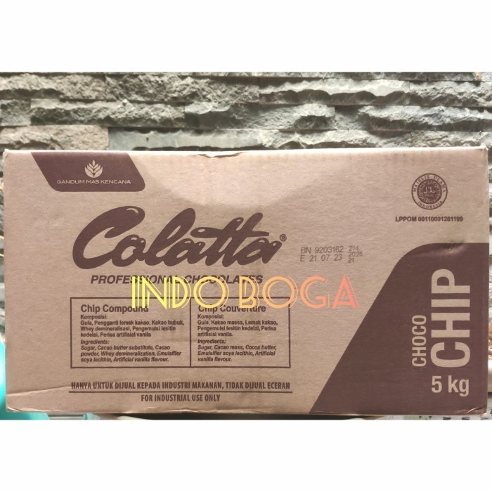 

Ready Colatta choco chip compound 5 kg / dark chocolate choco chips colatta