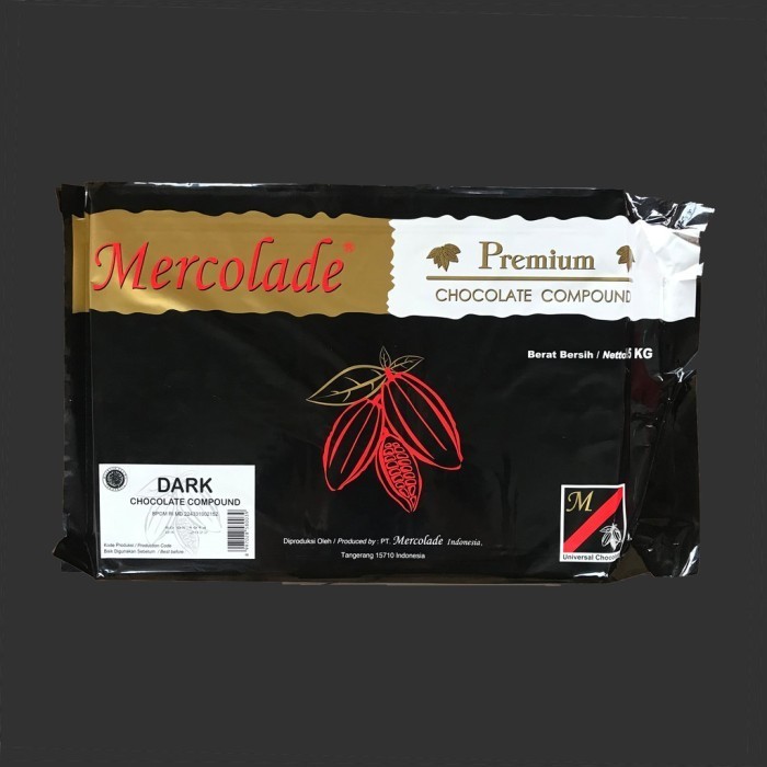 

Ready Mercolade Dark Chocolate Compound Coklat Batang Masak 1kg