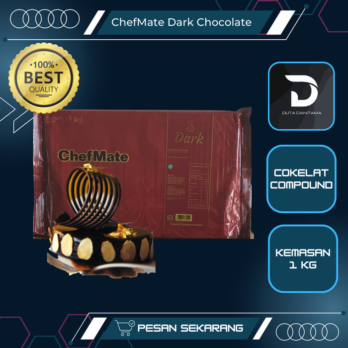 

Ready Chefmate Compound Dark 1 kg & 12 kg cokelat compound