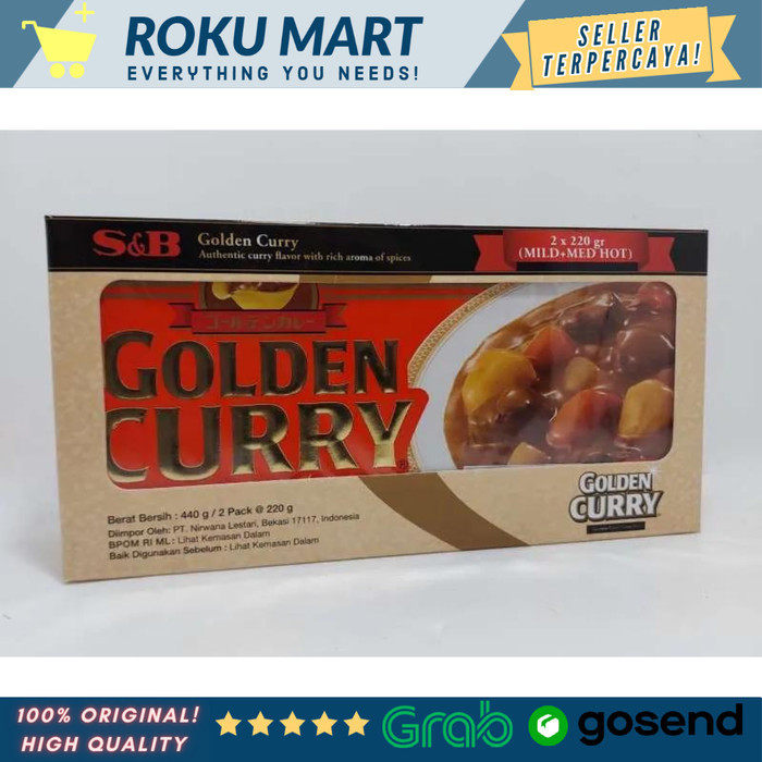 

Ready S&B Golden Curry 440g Pack / Kari Jepang Golden Curry Mix 220 gr isi 2