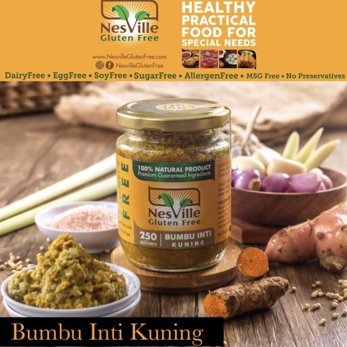 

Ready BUMBU INTI KUNING GLUTEN FREE, ALLERGEN MSG OIL FREE