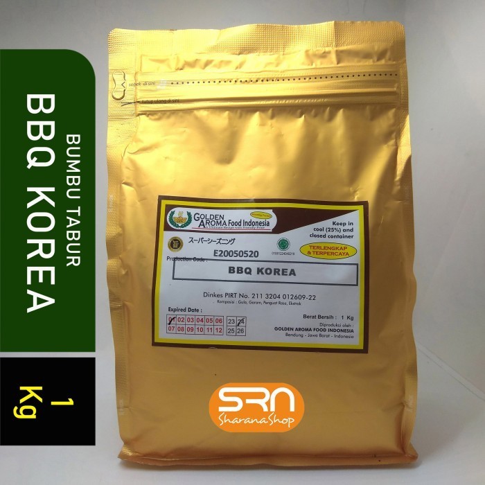 

Ready BUMBU TABUR 1 KG RASA BBQ BARBEQUE KOREA HALAL ENAK DIMAKAN