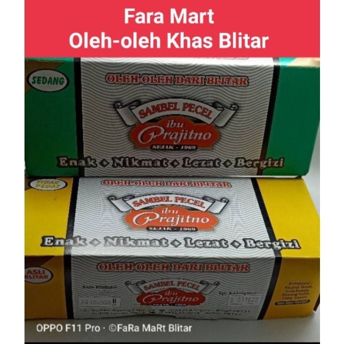 

Ready (1 Kg)SAMBEL PECEL BUMBU SAMBAL PECEL ASLI BU PRAJITNO OLEH OLEH KHAS