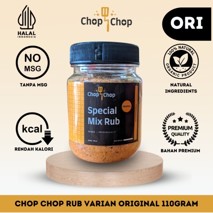 

Ready eYw Chopchop Special Mix Rub Bumbu Marinasi Rendah Kalori / Diet