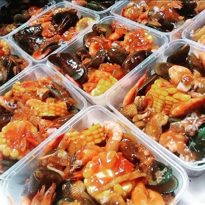 

Ready Kerang 1000ml Murah Depok Cod Udang Saus Seafood Cilodong Terlaris 1