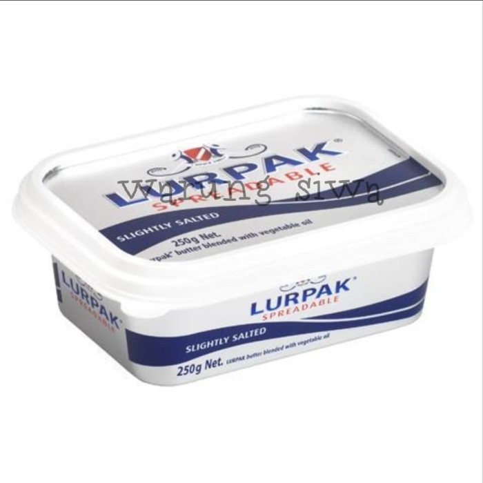 

Ready butter lurpak spreadable slightly salted Kemasan 250gram