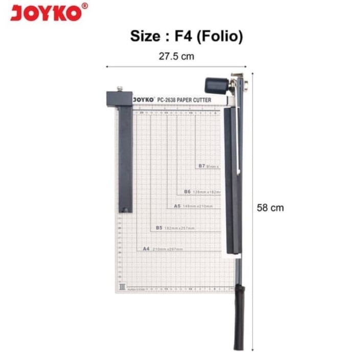 

Alat Pemotong Kertas F4 Joyko Pc2638 F4/Paper Cutting F4 Joyko Cutter