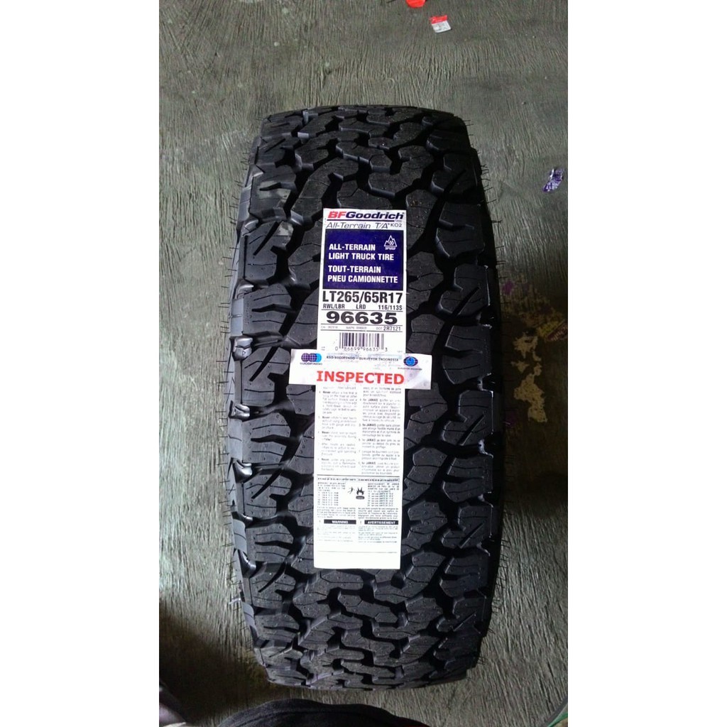 BFGoodrich AllTerrain T/A KO2 Size 265/65 R17 Ban Pajero Sport Dakar