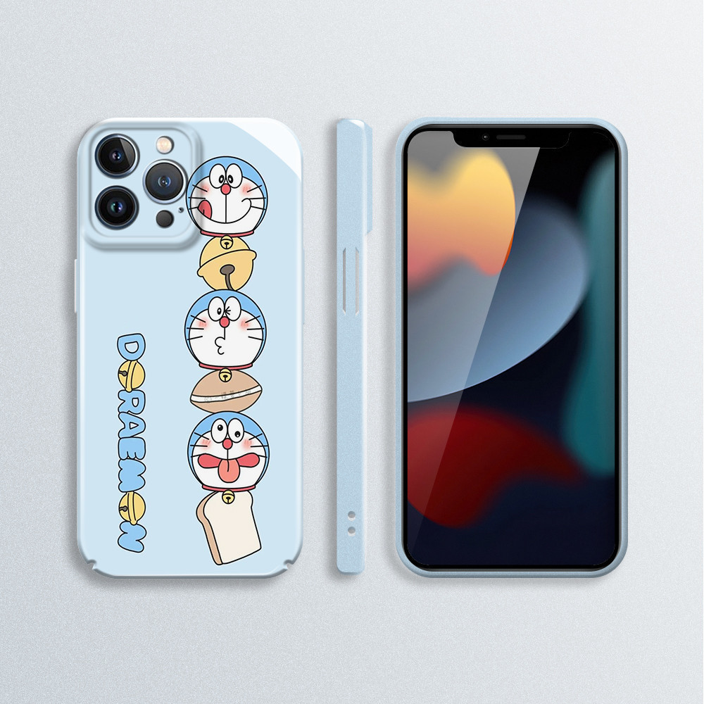 Premium Case VIVO Casing VIVO Hardcase VIVO Custom Case VIVO S1 S12 Y02S Y15S Y16 Y17 Y19 Y20 Y21 Y22 Y27 Y35 Y36 Y50 Y51 Y72 Y75 5G Motif Doraemon Drinking