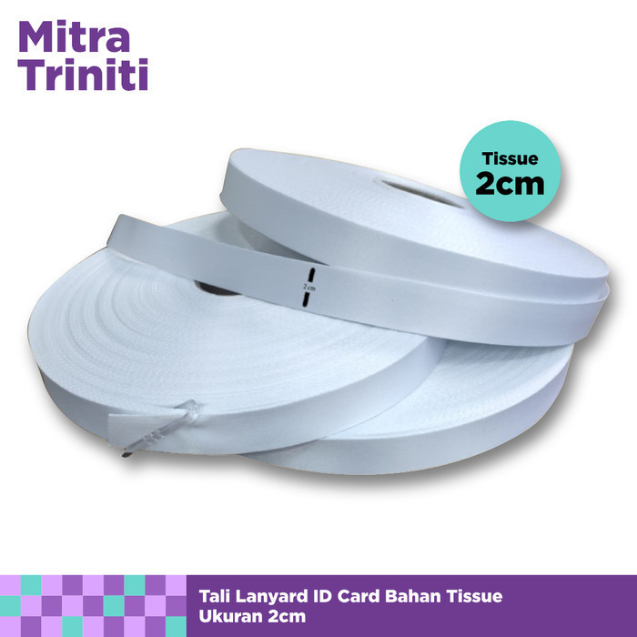 

Tali Lanyard Tissue 2 Cm Bahan Import Tali Lanyard Printing Sublim