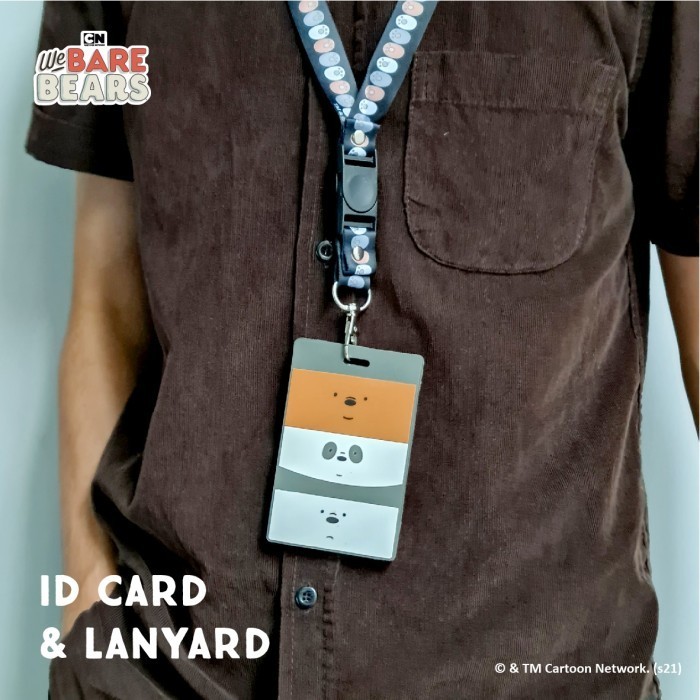 

We Bare Bears Id Card Holder & Lanyard Set