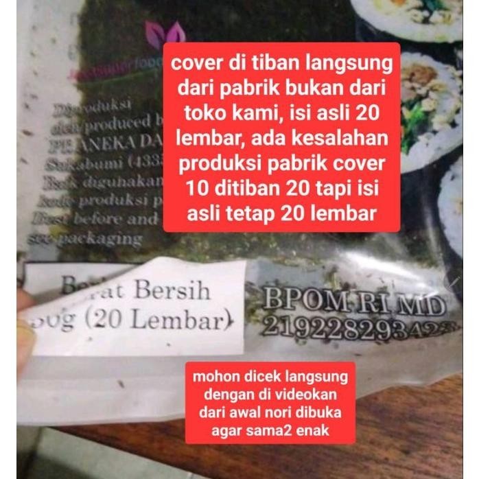 

Sushi Nori 20 Lembar Nori Sushi Nori Java Sakao Seaweed Rumput Laut Bento Termurah Dry Seaweed Sushi Nori Java Manjun Sakao Bento Halal Kimbap Nori Rumput Laut Halal Murah