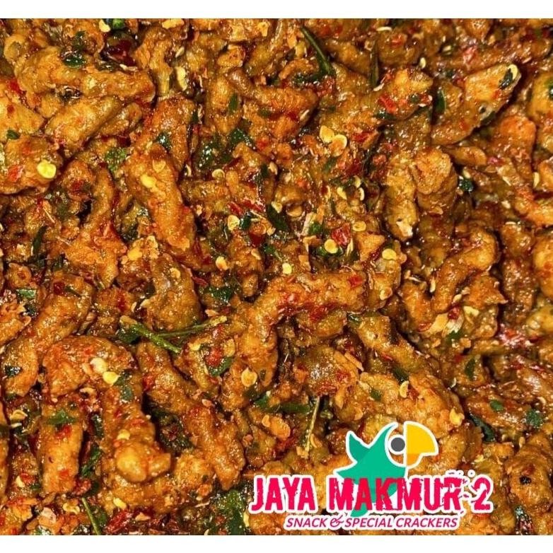 

Keripik Usus Pedas Daun Jeruk Crispy 1Kg