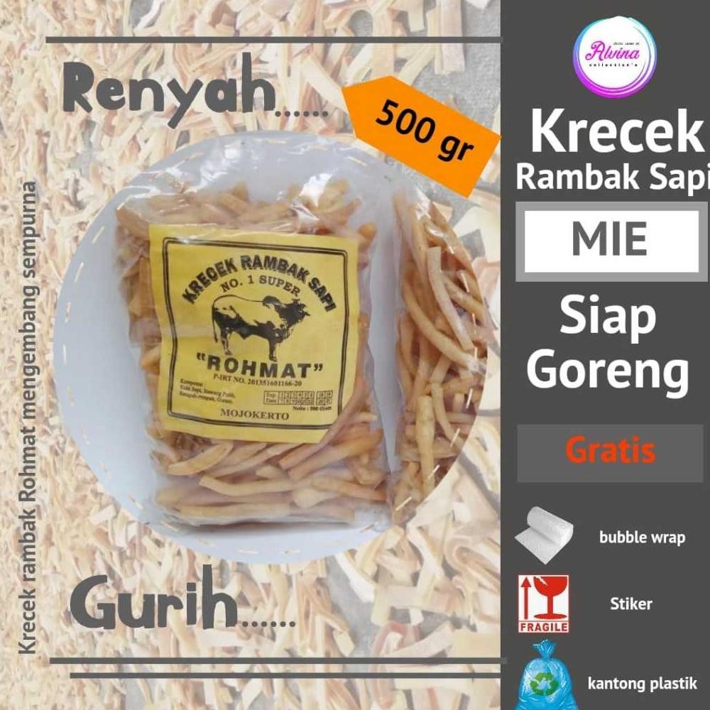 

Krecek Rambak Sapi Rohmat Stik Dan Dadu Siap Goreng Gurih Dan Nikmat