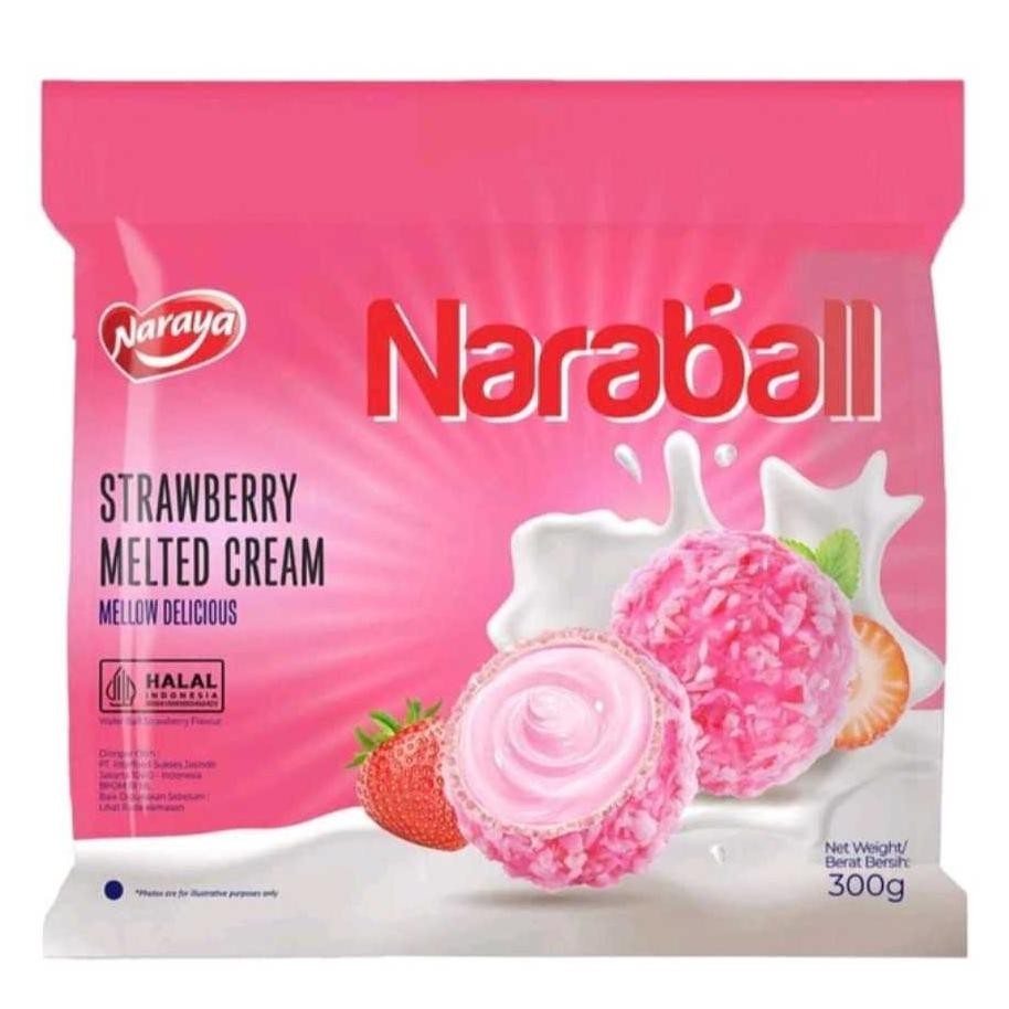 

Naraya Naraball Wafer Ball Original Chocolate Strawberry Melted Cream 300G