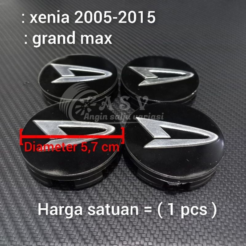 dop roda tutup velg mobil daihatsu xenia 2005-2015,grand max tanpa lis diameter 5,7 cm