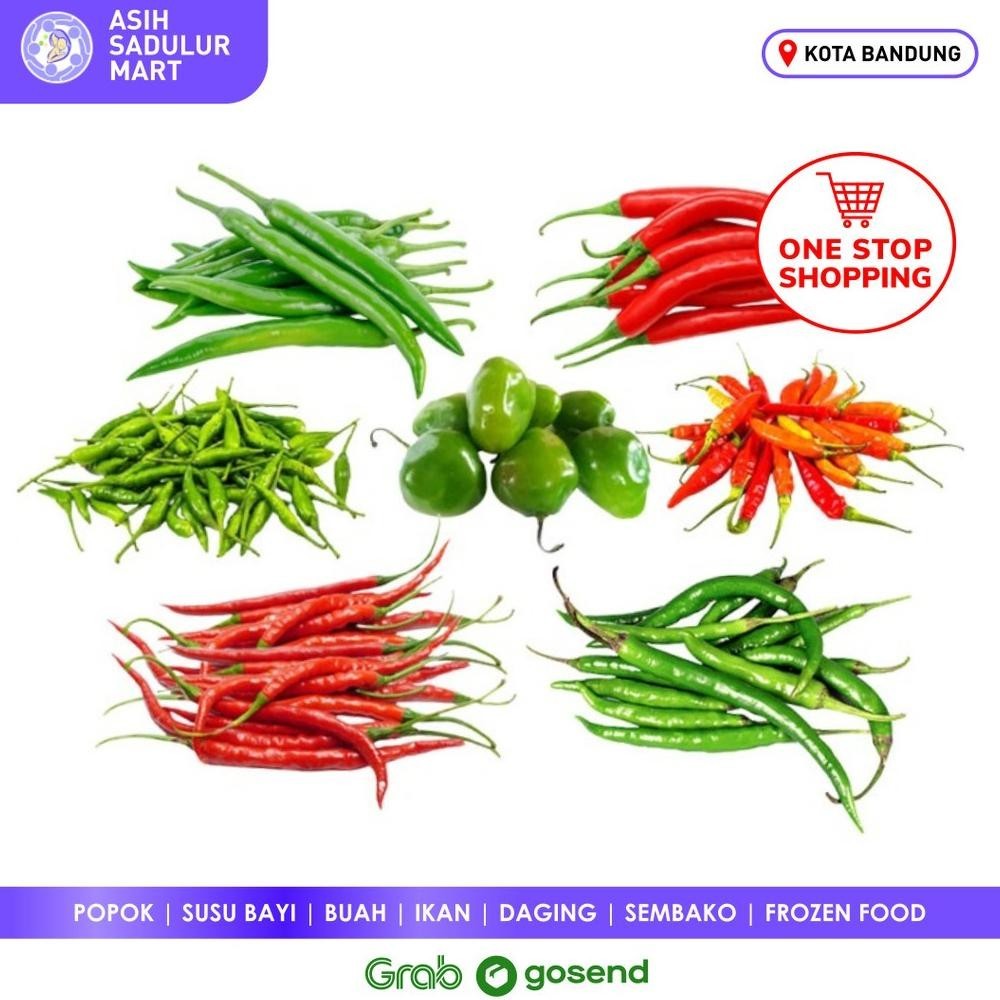 

Cabe 100Gr | 200Gr Rawit Gendot Tanjung Keriting Cengek Bandung