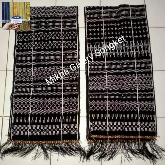 Hande Hande Ulos Sadum Hitam Polos Tenun Tangan