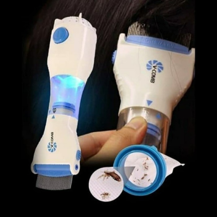 Sisir Kutu Rambut Elektrik Sedot Kutu Vacum