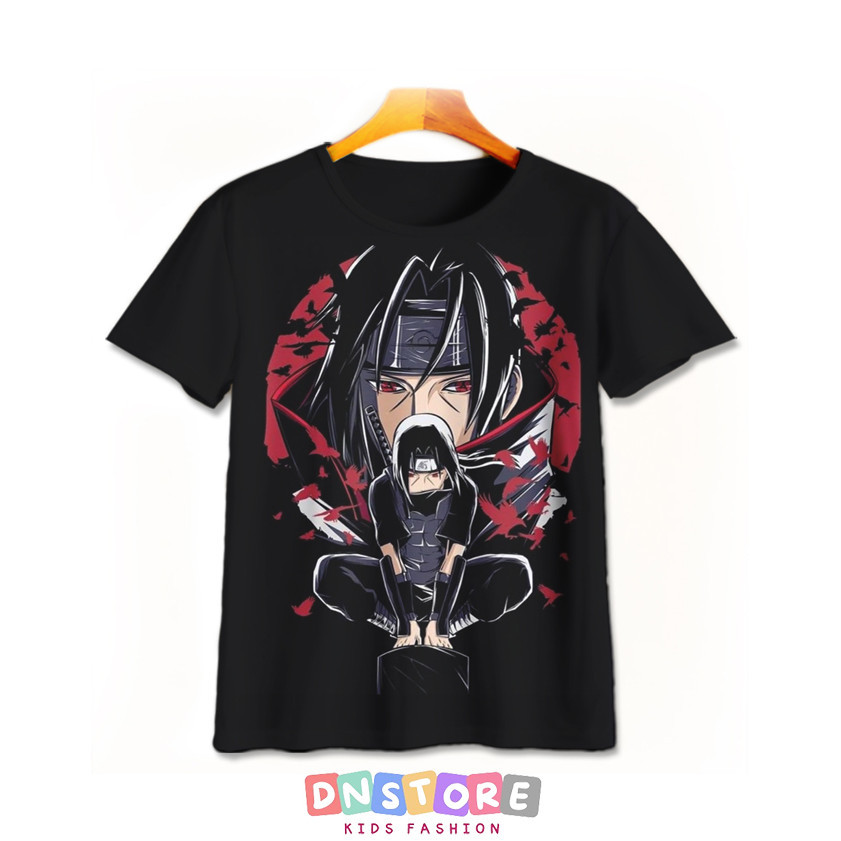 Kaos Anak Itachi Uchiha v6 Baju Anak Manga Anime Karakter Naruto Itachi Uchiha 3D Printing Untuk Umu