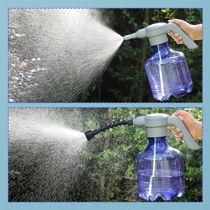 mei fashion botol 3 liter Semprotan Tanaman Spray Recharge 3000ml and Universal Sprinkler - TV3000 - Blue Semprotan Botol Tanaman Elektrik USB Otomatis Spray Recharge 3000Ml