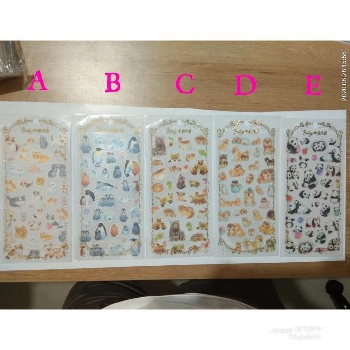 

Big Sale Sticker Animals Transparant Cute - Sticker Binatang Stok Terbatas